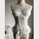 White Lace Corset Top & Skirt (DS01)